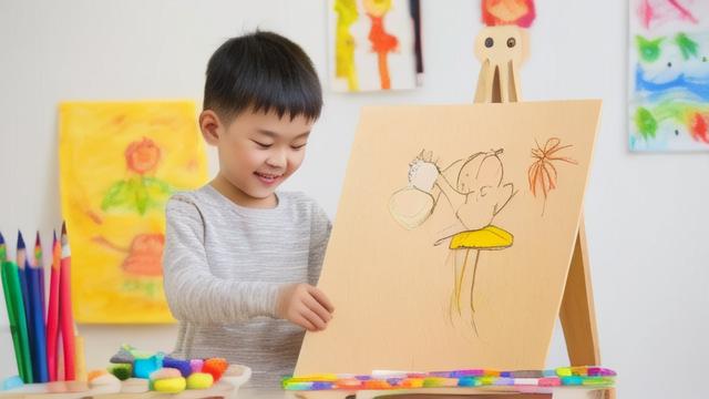 藝術教育孩子學畫畫