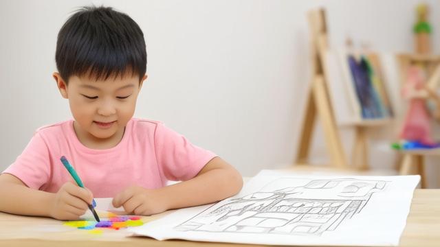 藝術教育孩子學畫畫